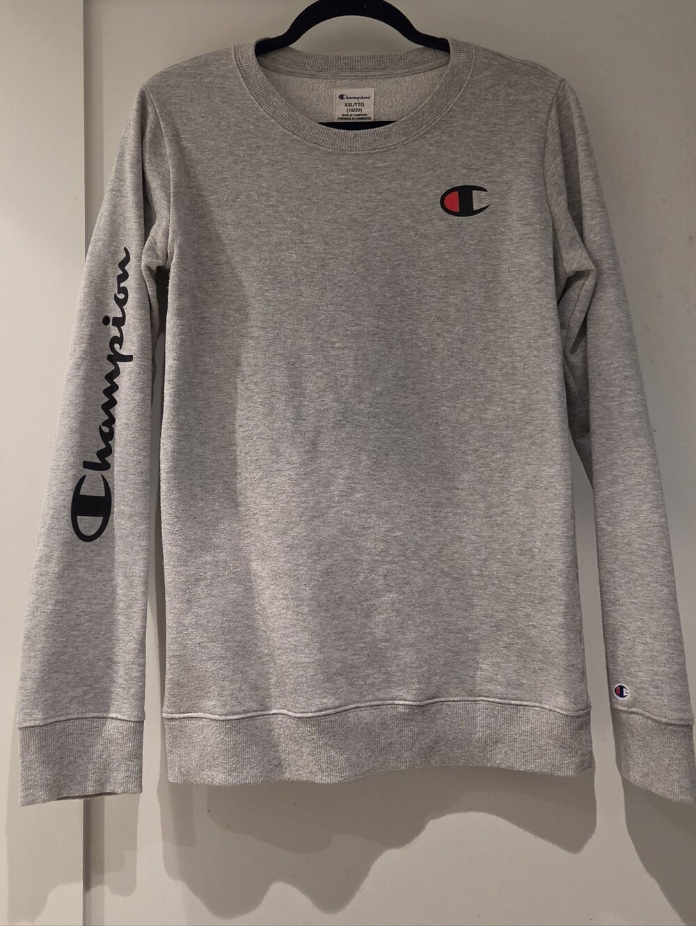 Champion Light Gray Crewneck